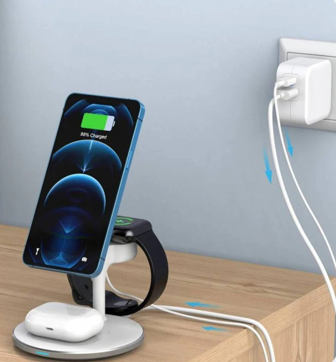 Choetech T586-F 3 in 1 Magnetic Wireless Charger for iPhone